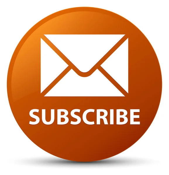 Subscribe (email icon) brown round button