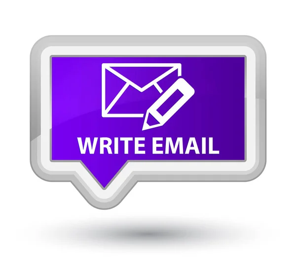 Write email prime purple banner button
