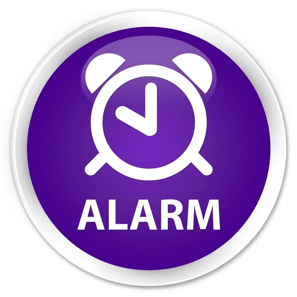 Alarm Premium lila runde Taste — Stockfoto