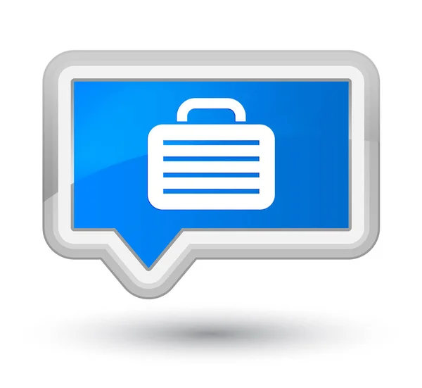 Saco ícone ciano principal botão banner azul — Fotografia de Stock