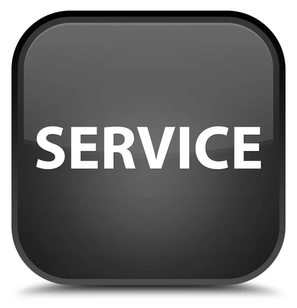 Service special black square button — Stock Photo, Image