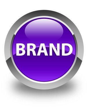 Marka parlak mor düğmesi