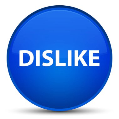 Özel mavi yuvarlak düğmeye sevmemek