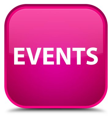 Olaylar özel pembe kare düğme