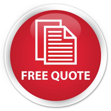 Ücretsiz fiyat teklifi sigorta primi kırmızı yuvarlak düğmesi