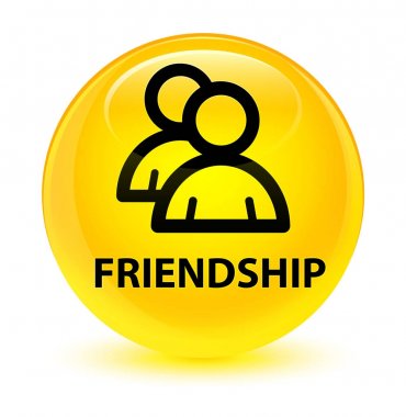 Dostluk (grup simgesi) cam gibi sarı yuvarlak düğmesi