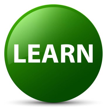 Yeşil yuvarlak düğmeye öğrenin