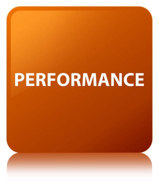 Performans kahverengi kare düğme