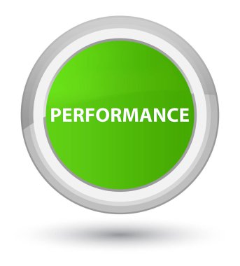 Performans asal yumuşak yeşil yuvarlak düğmesi