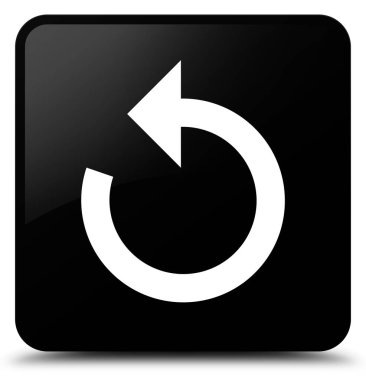 Yenile ok simgesi siyah kare düğmesi