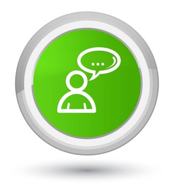 Sosyal ağ kutsal kişilerin resmi asal yumuşak yeşil yuvarlak düğme