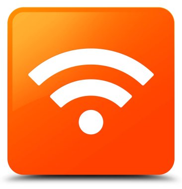 WiFi simgesi turuncu kare düğme