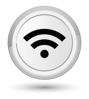 WiFi kutsal kişilerin resmi baş beyaz yuvarlak düğme