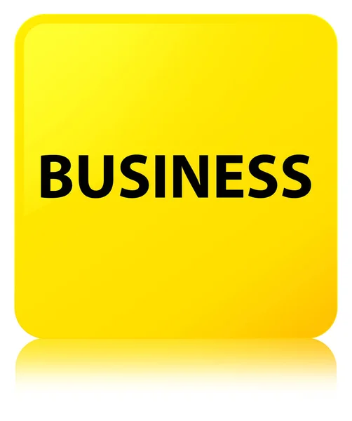 Biznes żółty przycisk kwadratowy — Zdjęcie stockowe