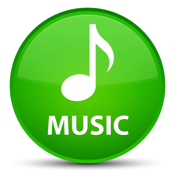 Musica speciale pulsante rotondo verde — Foto Stock