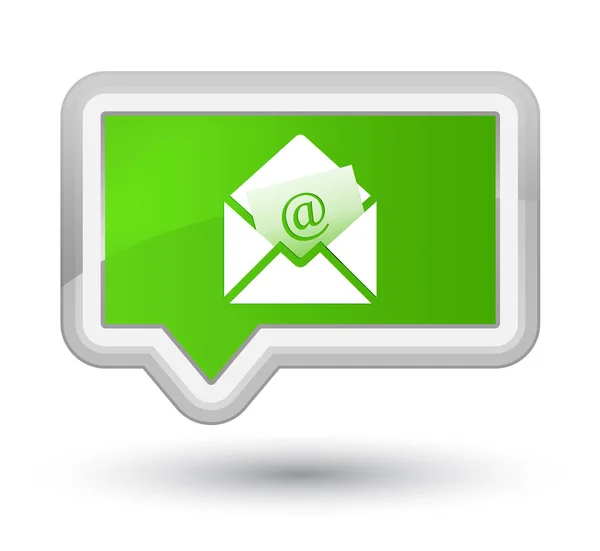 Newsletter email icon prime soft green banner button