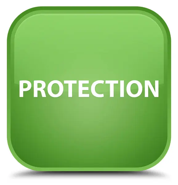 Protection bouton carré vert doux spécial — Photo