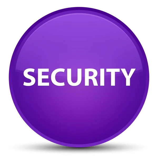 Seguridad especial púrpura botón redondo — Foto de Stock