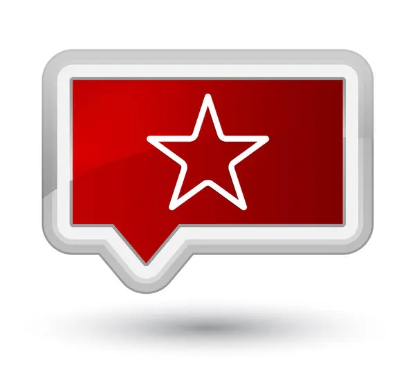 Hvězda hlavní Rudého praporu tlačítko — Stock fotografie