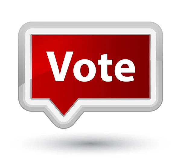 투표 주요 빨간색 배너 버튼 — 스톡 사진