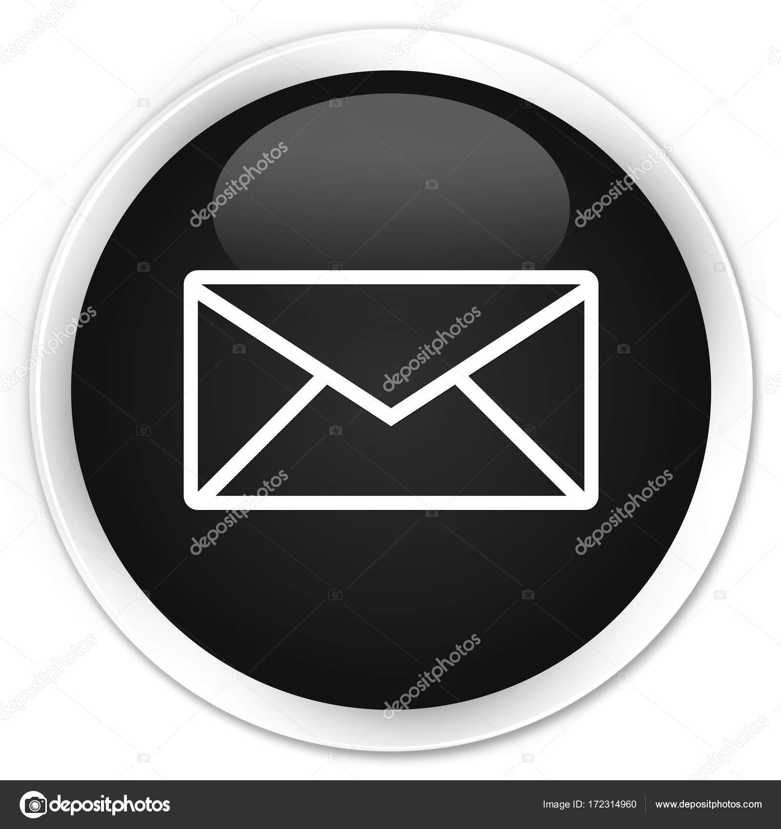 Email Logo Black Round