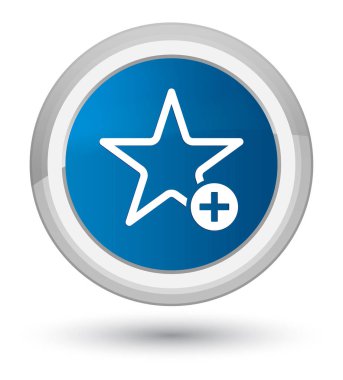 Favori simgesi baş mavi yuvarlak düğmeye ekleme