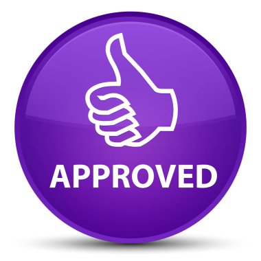 (Simge Yaşasın) özel mor yuvarlak düğmesi onaylı