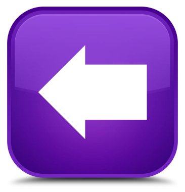 Geri ok simgesini özel mor kare düğmesi