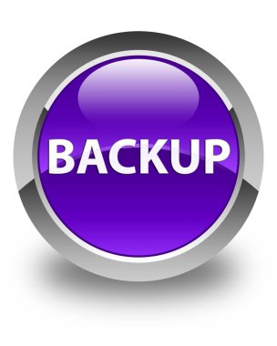 Yedek parlak mor yuvarlak düğmesi