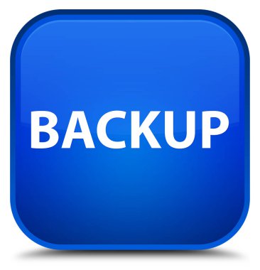 Yedek özel mavi kare düğmesini