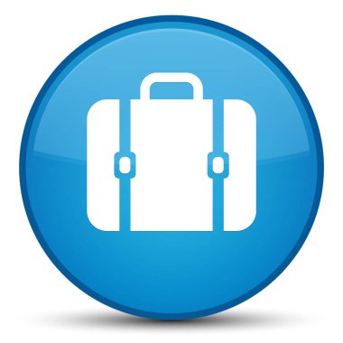 Çanta kutsal kişilerin resmi özel camgöbeği mavi yuvarlak düğme