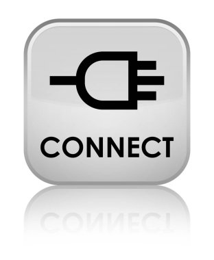 Özel beyaz kare düğme bağlanmak