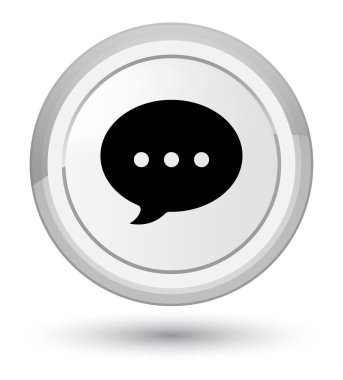 Konuşma kutsal kişilerin resmi baş beyaz yuvarlak düğme