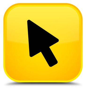 İmleç kutsal kişilerin resmi özel sarı kare düğme