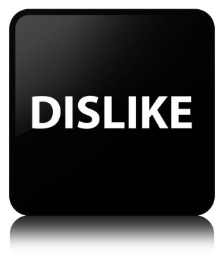 Siyah kare düğme sevmemek