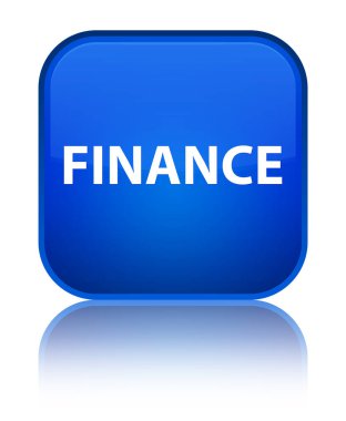 Finans özel mavi kare düğme