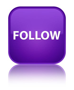 Özel mor kare düğmesini izleyin