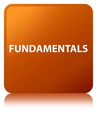 Temel kahverengi kare düğme