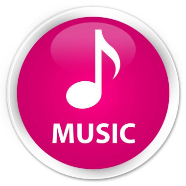 Müzik sigorta primi pembe yuvarlak düğmesi