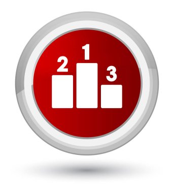 Podyum simge ilk kırmızı yuvarlak düğmesi