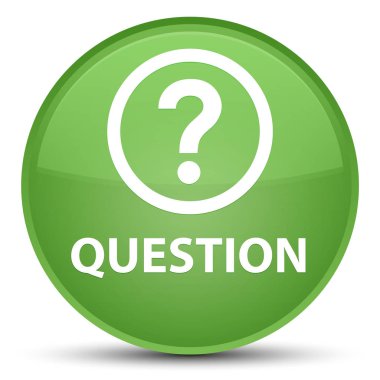 Soru özel yumuşak yeşil yuvarlak düğmesi