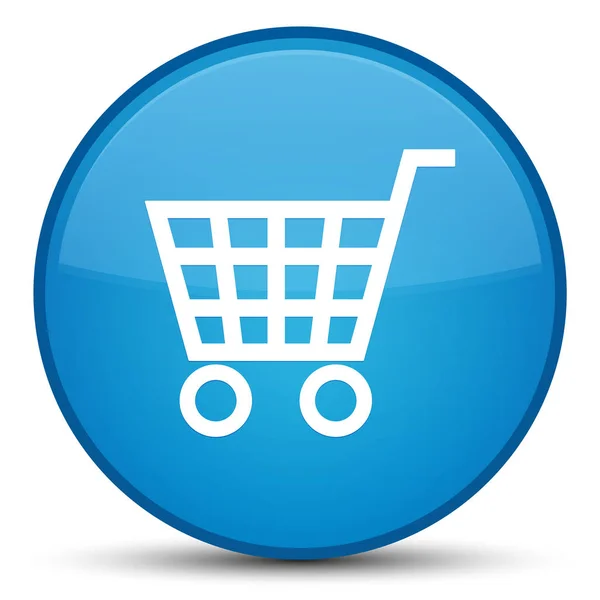 Icono de comercio electrónico especial cyan azul botón redondo —  Fotos de Stock