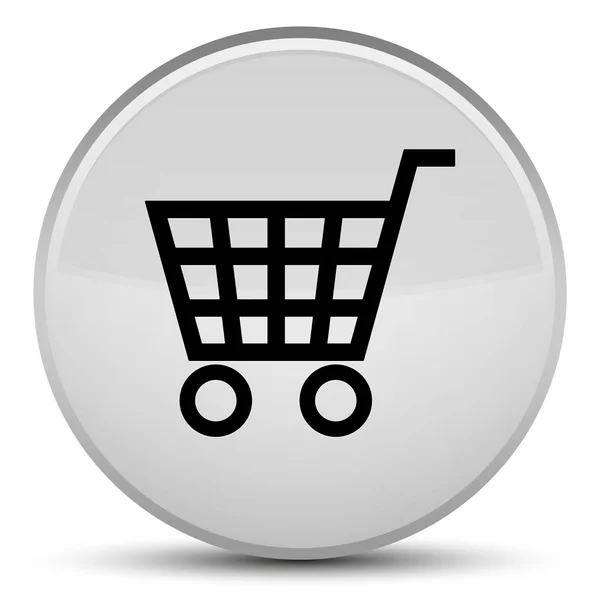 Ícone de comércio eletrônico botão redondo branco especial — Fotografia de Stock