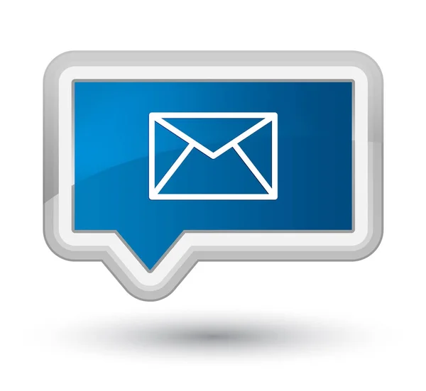 Email icon prime blue banner button — Stock Photo, Image