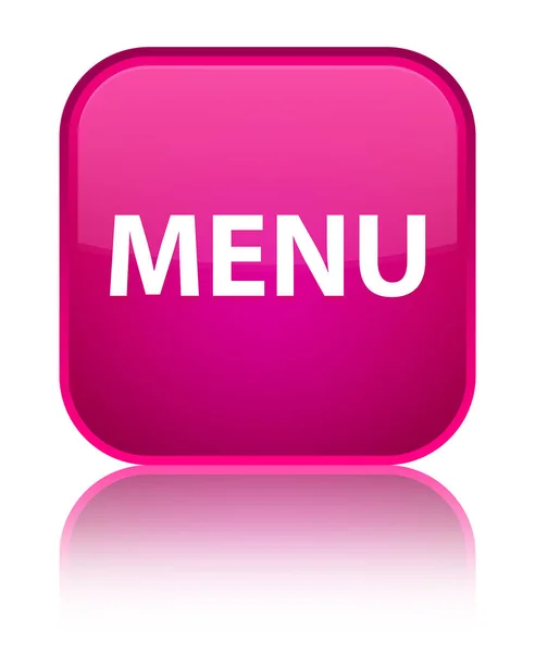 Menu speciale pulsante quadrato rosa — Foto Stock