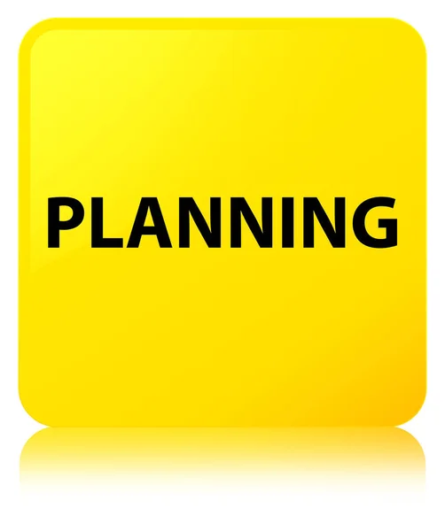 Planejamento botão quadrado amarelo — Fotografia de Stock