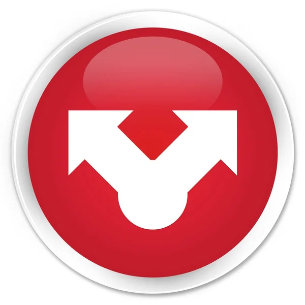 Pictogram uitgiftepremies rode ronde knop — Stockfoto