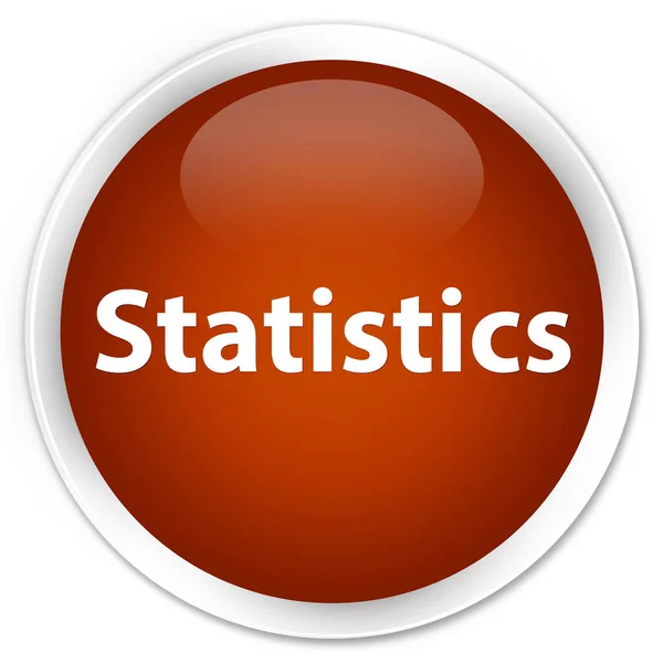 Statisztikák prémium barna, kerek gomb — Stock Fotó
