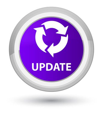 Güncelleştirme (yenileme simgesi) asal mor yuvarlak düğmesi