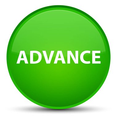 Önceden özel yeşil yuvarlak düğmesi